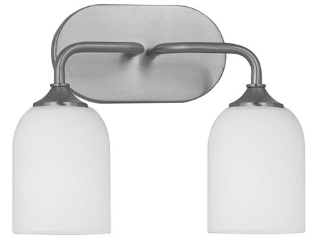 Generation Lighting Emile 2-Light Brushed Steel Vanity Light