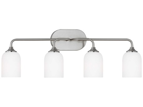 Generation Lighting Emile 4-Light Brushed Steel Vanity Light