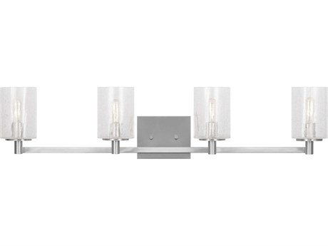 Generation Lighting Parker 4-Light Brushed Steel Vanity Light