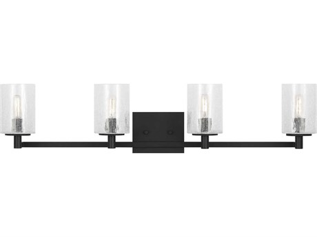 Generation Lighting Parker 4-Light Midnight Black Vanity Light