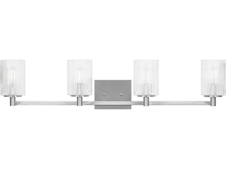 Generation Lighting Lando 4-Light Brushed Steel Vanity Light