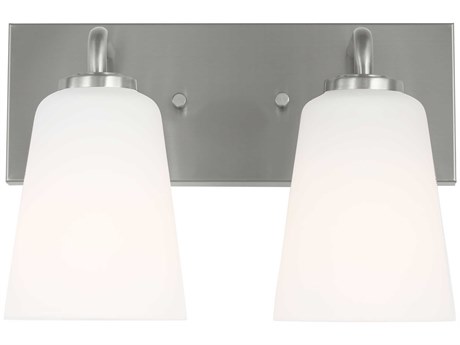 Generation Lighting Miles 2-Light Brushed Nickel Vanity Light
