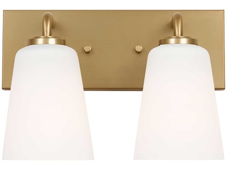 Generation Lighting Miles 2-Light Satin Brass Vanity Light