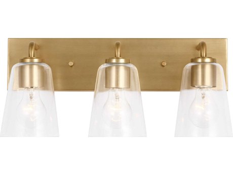 Generation Lighting Miles 3-Light Satin Brass Vanity Light