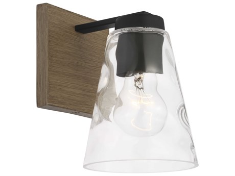 Generation Lighting Dunton 1-Light Midnight Black Brown Vanity Light