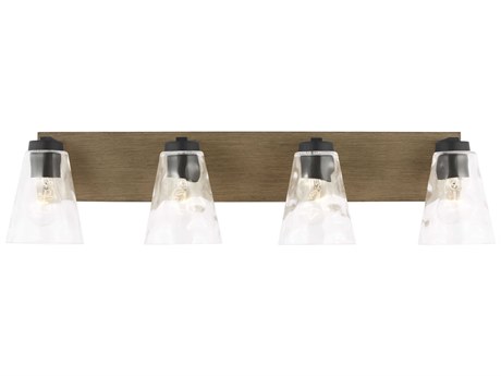 Generation Lighting Dunton 4-Light Midnight Black Brown Vanity Light