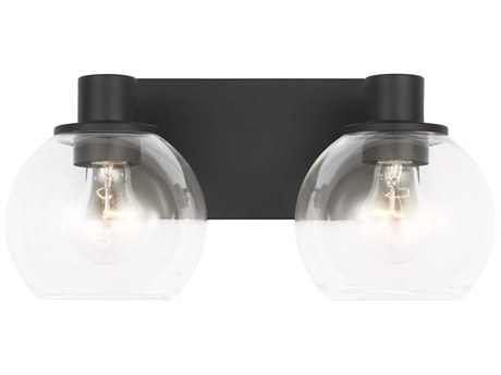Generation Lighting Rito 2-Light Midnight Black Vanity Light
