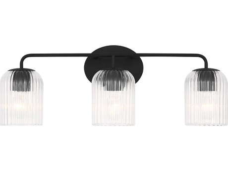 Generation Lighting Eisele 3-Light Midnight Black Vanity Light