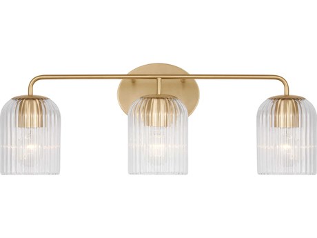 Generation Lighting Eisele 3-Light Satin Brass Vanity Light