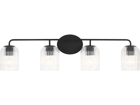 Generation Lighting Eisele 4-Light Midnight Black Vanity Light