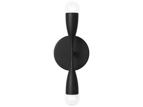 Generation Lighting Maya 2-Light Midnight Black Vanity Light