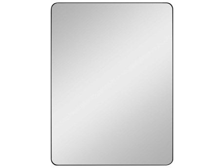 Generation Lighting Planer Midnight Black Rectangular Wall Mirror