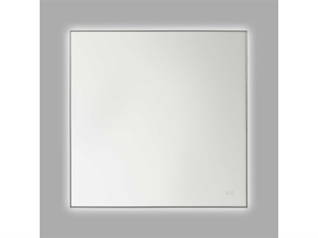 Generation Lighting Cadre Brushed Nickel Square Wall Mirror