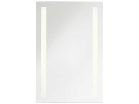 Generation Lighting Lustro Might Bright White Rectangular Wall Mirror