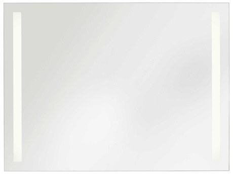 Generation Lighting Lustro Might Bright White Rectangular Wall Mirror
