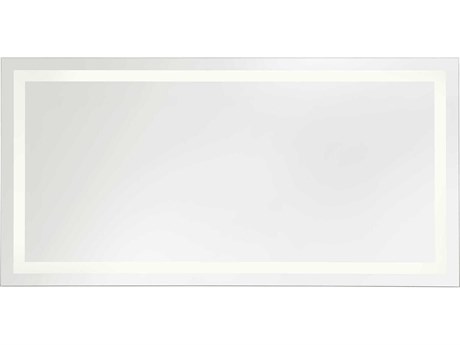 Generation Lighting Mera Might Bright White Rectangular Wall Mirror