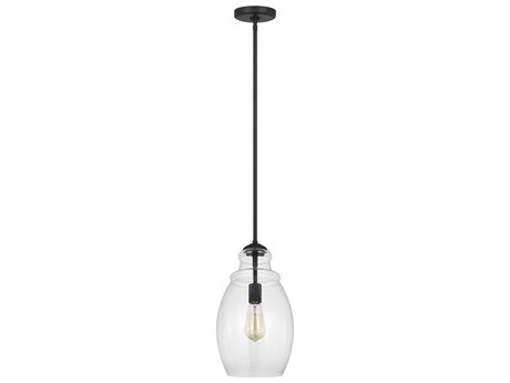 Generation Lighting Marino 1-Light Midnight Black Mini Pendant
