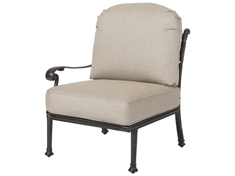 Gensun Florence Cast Aluminum Right Arm Lounge Chair - No Cushion
