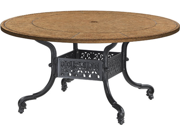 Fascinating cast aluminum table base Gensun Florence Cast Aluminum 54 Round Dining Table Base Ges1023ka54