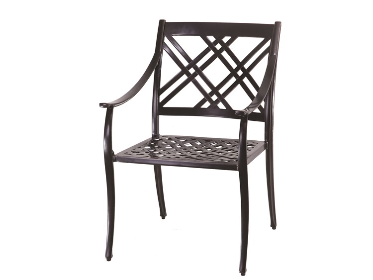 Gensun Edge Aluminum Outdoor Dining Arm Chair
