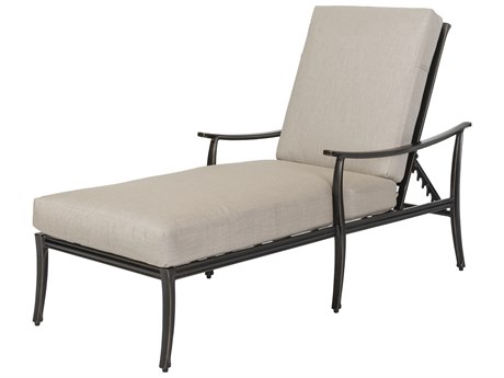 Gensun Edge Aluminum Cushion Chaise Lounge
