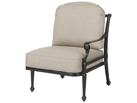 Gensun Grand Terrace Cast Aluminum Cushion Left Arm Lounge Chair