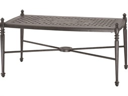 Gensun Grand Terrace Cast Aluminum 42''W x 21''D Rectangular Coffee Table