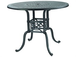 Gensun Grand Terrace Cast Aluminum 54'' Round Bar Table with Umbrella Hole