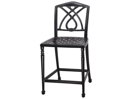 Gensun Terrace Cast Aluminum Stationary Bar Stool without Arms - Welded
