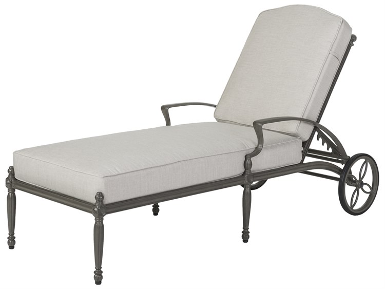 Gensun Bel Air Cushion Cast Aluminum Chaise Lounge