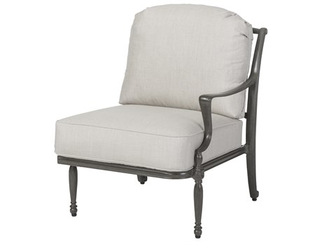 Gensun Bel Air Cushion Cast Aluminum Left Arm Lounge Chair
