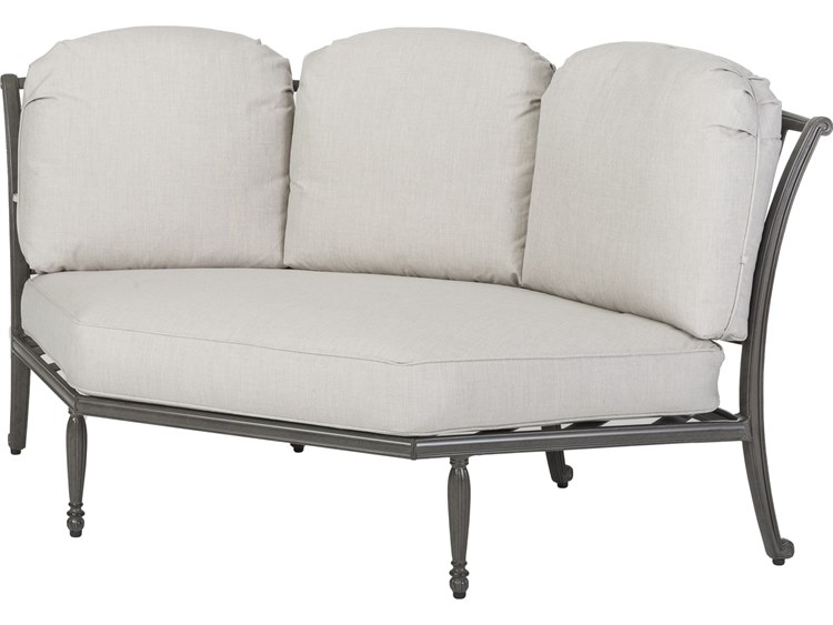 Gensun Bel Air Cast Aluminum Three-Back Corner Lounge Chair