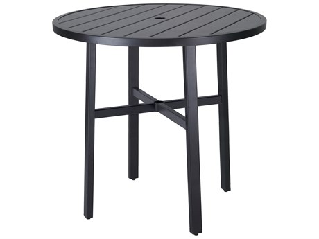 Gensun Plank Aluminum 44'' Round Bar Table