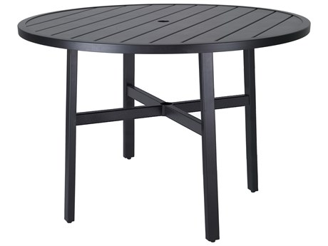 Gensun Plank Aluminum 53'' Round Counter Table