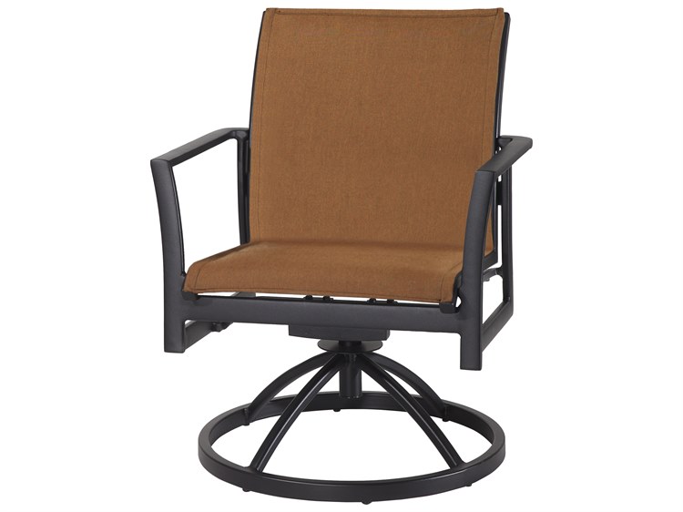 Gensun Echelon Padded Sling Aluminum Dining Arm Chair