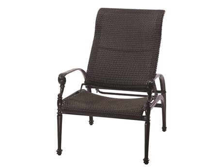Gensun Grand Terrace Woven Cast Aluminum Reclining Chair