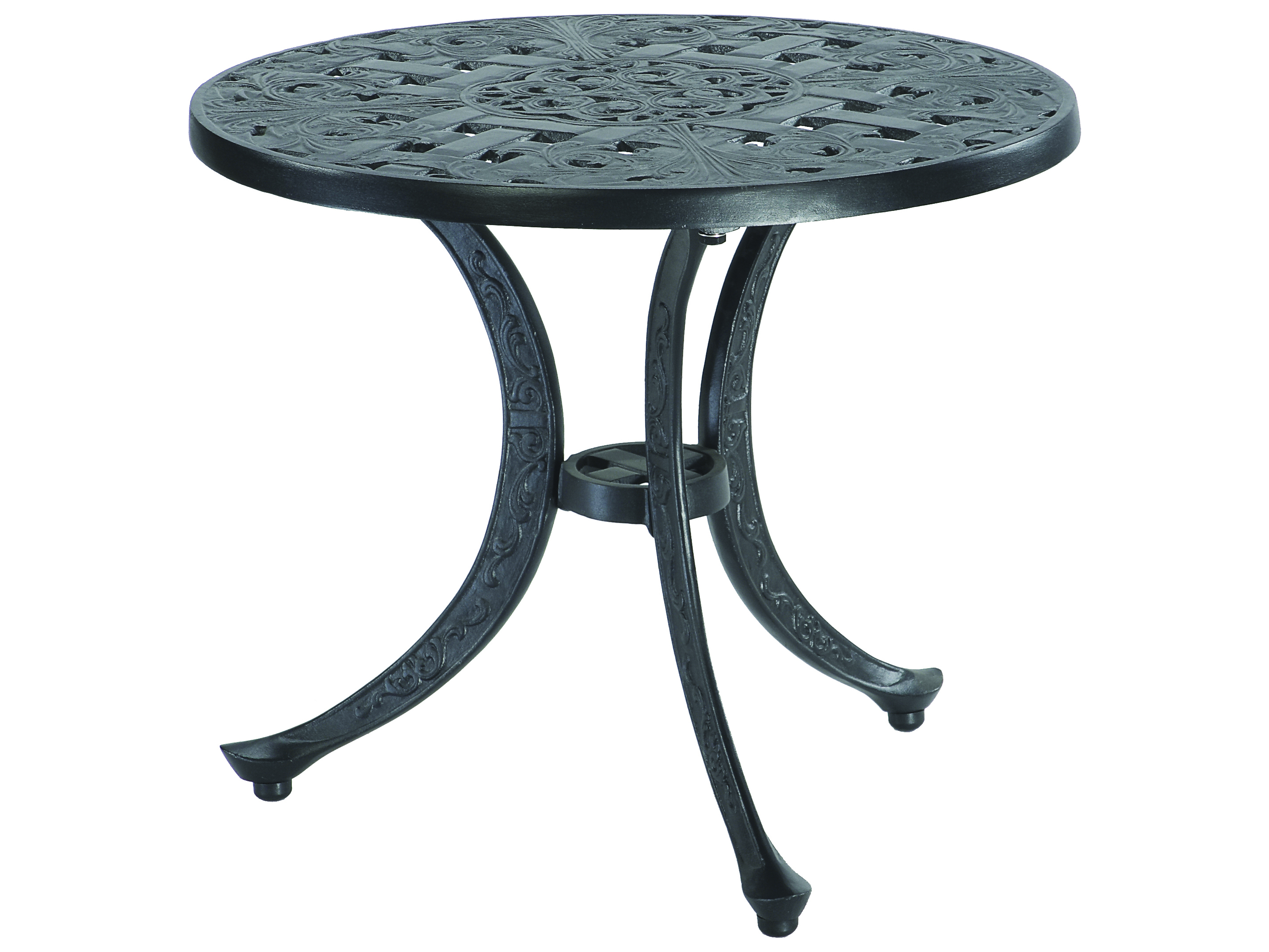 Gensun Verona Cast Aluminum 21 Round End Table Ges8041re21 Gensun Verona Cast Aluminum 21 Round End Table