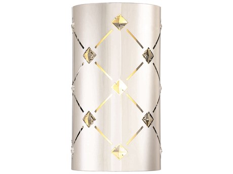 George Kovacs Crowned 1-Light Chrome Crystal Glass Wall Sconce