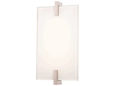 George Kovacs Hooked 1-Light Polished Nickel Glass LED Wall Sconce