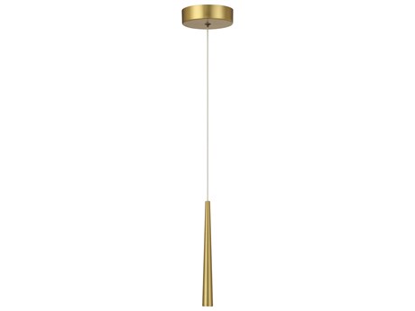 George Kovacs Stretch 1-Light Soft Brass Linear Mini Pendant