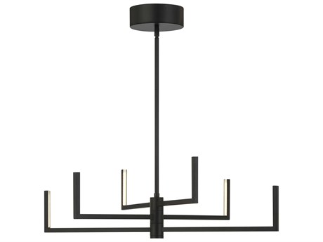 George Kovacs Articular 6-Light Coal Black Chandelier