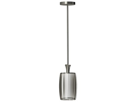 George Kovacs Night Moves 1-Light Pewter Steel Glass LED Cylinder Mini Pendant