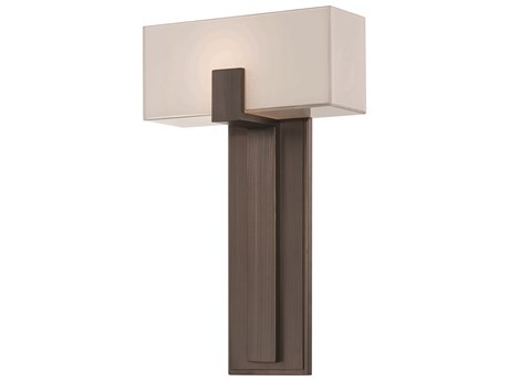 George Kovacs 1-Light Copper Bronze Patina Glass Wall Sconce