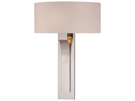 George Kovacs 1-Light Polished Nickel Glass Wall Sconce