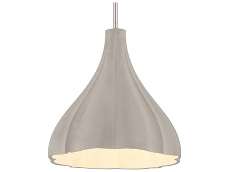 George Kovacs Sima 1-Light Burnished Nickel Gray Round Mini Pendant