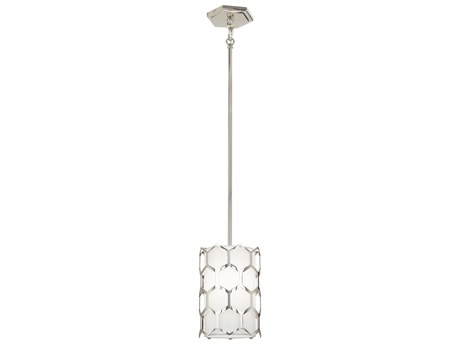 George Kovacs Missing Link 1-Light Polished Nickel Cylinder Mini Pendant