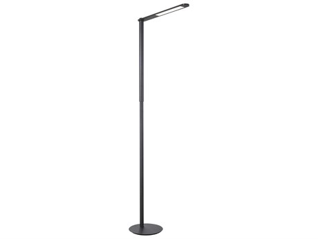 George Kovacs Coal Black Brushed Floor Lamp