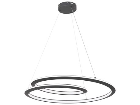 George Kovacs Infinite 1-Light Sand Coal Black Pendant