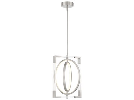 George Kovacs Double Take 1-Light Brushed Nickel LED Mini Pendant
