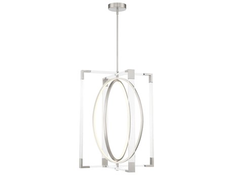 George Kovacs Double Take 1-Light Brushed Nickel LED Pendant